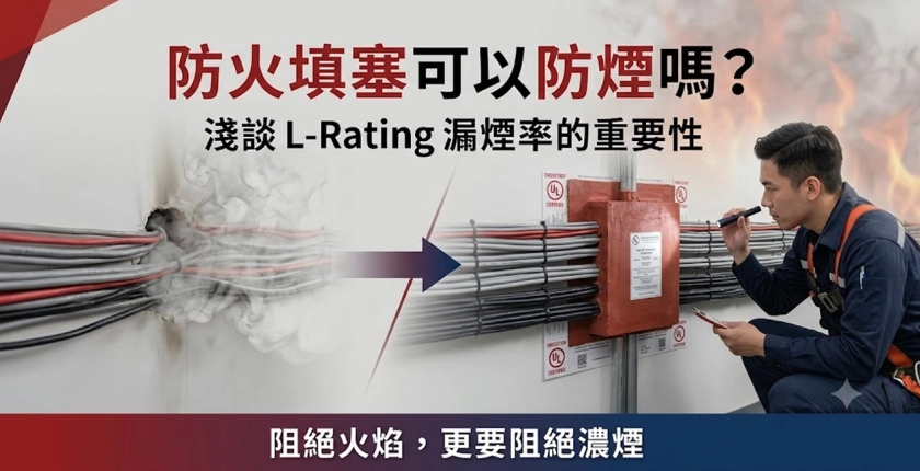 防火填塞可以防煙嗎？淺談 L-Rating 漏煙率的重要性。