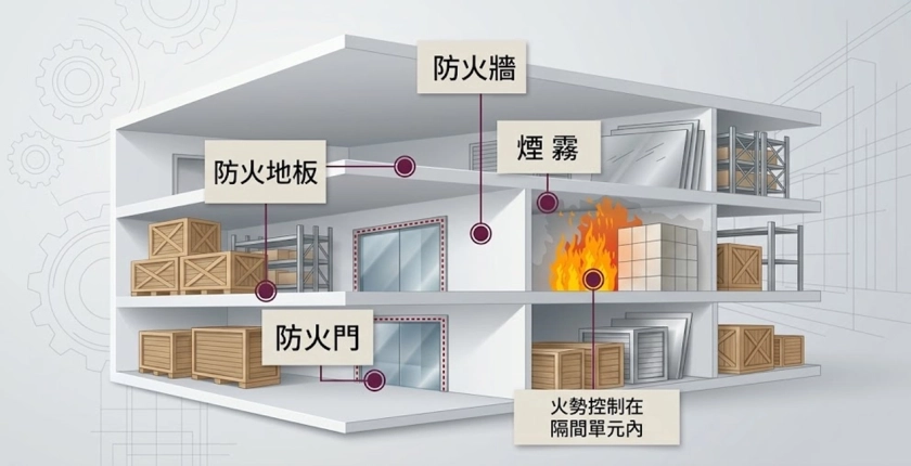 什麼是「被動防火」？從防火區劃看防火填塞在火災延燒中的阻絕效能。